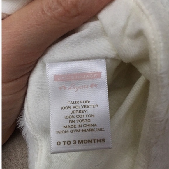 Janie and Jack Faux Fur Rabbit Beanie - Picture 3 of 4